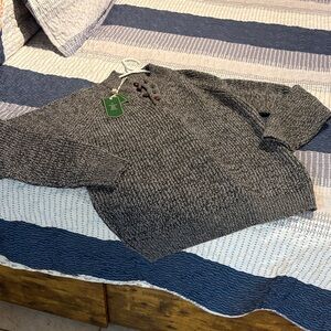 Emerald Isle weaving wool blend men’s sweater just exquisite